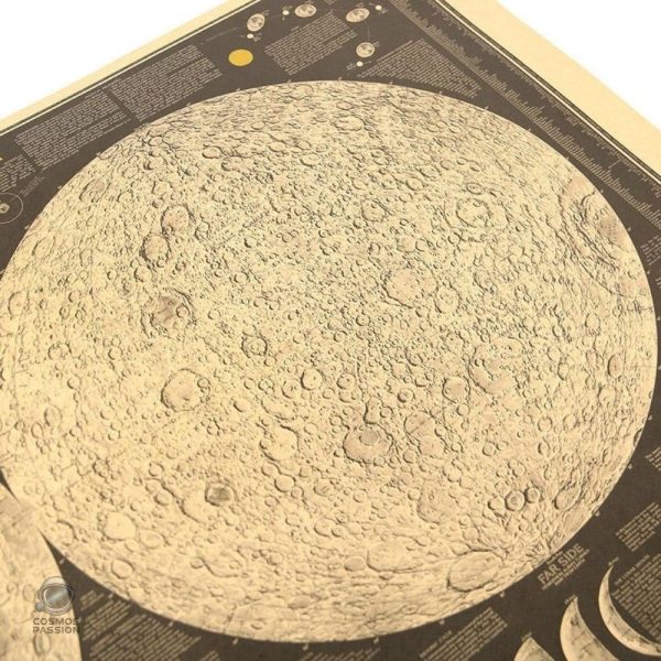 Affiche élégante sur l'univers et la Lune
