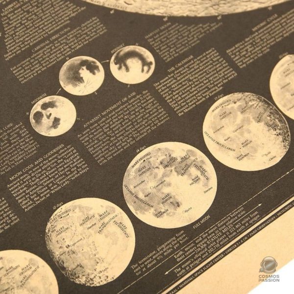 Décoration murale sur le thème de la Lune et de l'espace