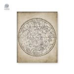 Cartes vintage de l'espace du XIXe siècle