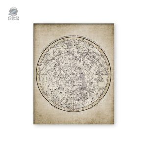 Cartes vintage de l'espace du XIXe siècle