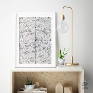 Poster astral détaillé, une invitation à explorer l'univers.