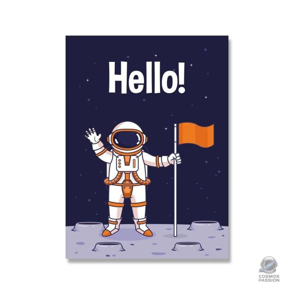 Poster enfant astronaute pour une décoration ludique et colorée