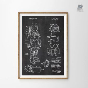 Affiche de combinaison astronaute, idéale pour une chambre enfant