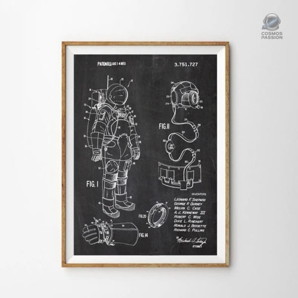 Affiche de combinaison astronaute, idéale pour une chambre enfant