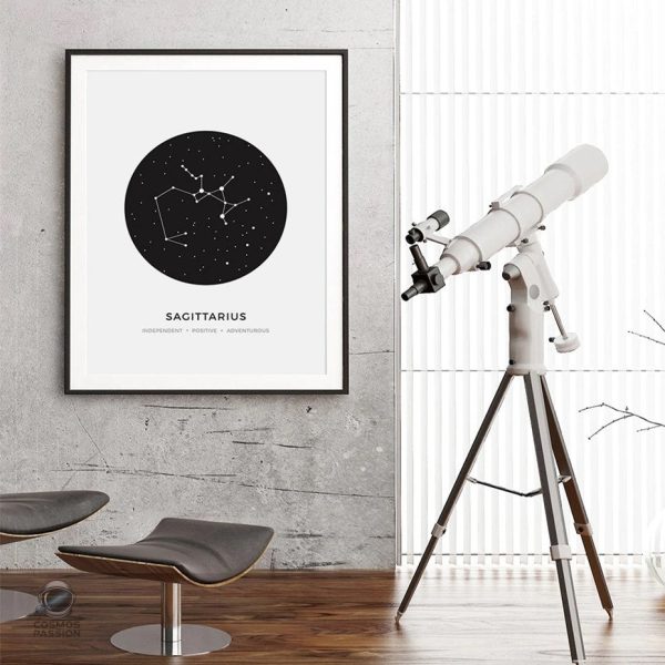 Poster des Constellations décoratif pour passionnés d'astronomie