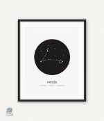 Poster des constellations, un voyage dans l'univers