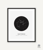 Décoration murale avec représentation des constellations