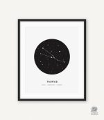 Affiche élégante des constellations à offrir en cadeau