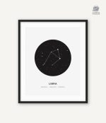 Affiche artistique des constellations à accrocher chez soi