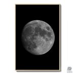 Poster décoratif représentant la Lune dans un style moderne