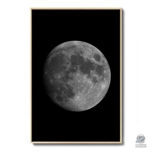 Poster décoratif représentant la Lune dans un style moderne