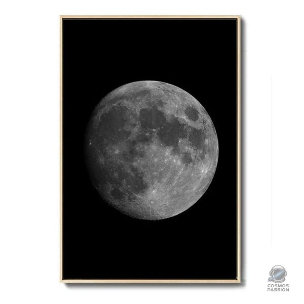 poster-decoratif-lune-1 Poster décoratif représentant la Lune dans un style moderne
