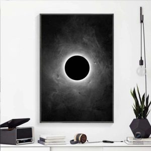 Poster Éclipse Solaire Totale en design captivant pour passionnés d'espace