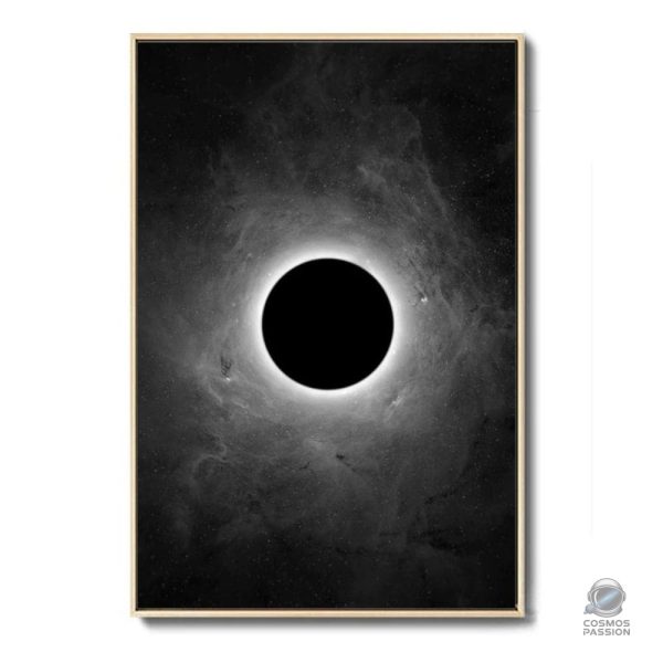 Affiche d'éclipse solaire, un voyage visuel dans l'univers céleste