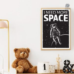 Poster sur le thème de l'espace pour un intérieur cosmique
