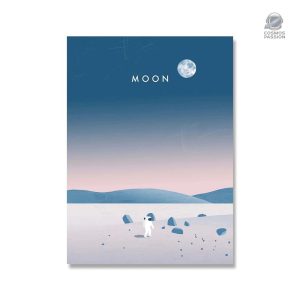 Illustration de la Lune pour décoration murale élégante