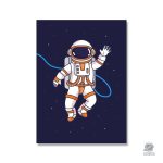 Poster astronaute flottant dans l’espace