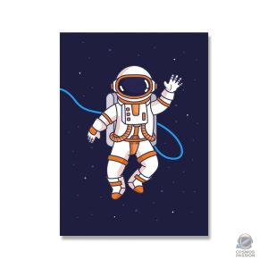 Poster astronaute flottant dans l’espace