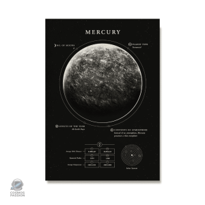 Poster Mercure pour la décoration inspirée des planètes