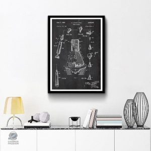 Affiche sur l'exploration spatiale, thème Mission Mercury