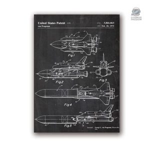 Poster Navette Spatiale, décoration murale sur l'espace