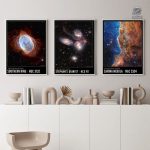 Poster artistique NGC 3132 - Exploration spatiale visuelle