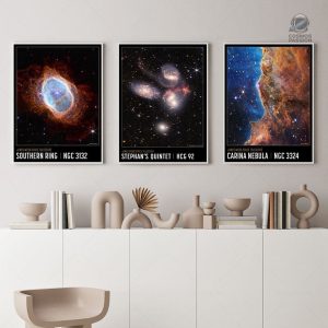Poster artistique NGC 3132 - Exploration spatiale visuelle
