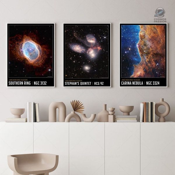 Poster artistique NGC 3132 - Exploration spatiale visuelle