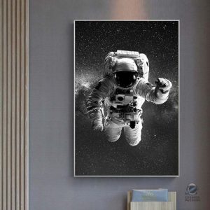 Poster Astronaute NASA dans l'espace, décoration murale originale