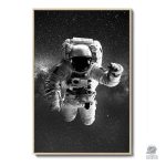 Affiche décorative d'astronaute, ambiance spatiale pour intérieur