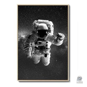 Affiche décorative d'astronaute, ambiance spatiale pour intérieur