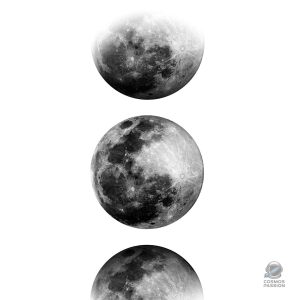 Poster artistique des phases lunaires en design moderne