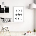 Affiche des phases de la lune pour passionnés d'astronomie