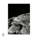 Poster décoratif représentant la surface de la Lune