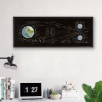 Illustration du trajet de la mission Apollo 11 dans l'espace
