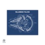 Poster Faucon Millenium - Plans détaillés