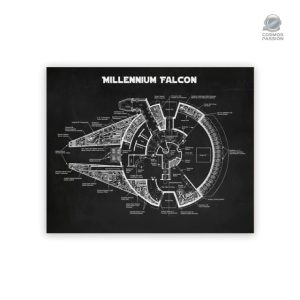 Affiche vaisseau spatial emblématique