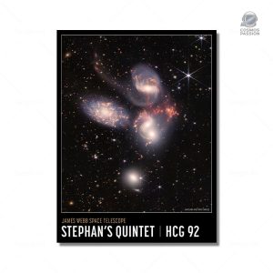 Poster Quintette de Stephan James Webb sur l'espace