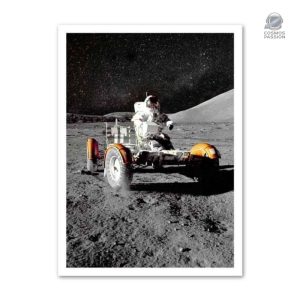 Poster Apollo 15 Rover Lunaire pour décoration astronaute