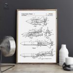 Poster navette spatiale américaine, schéma détaillé
