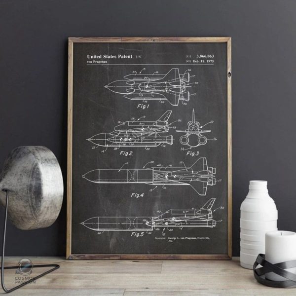 Schéma de la navette spatiale, design éducatif