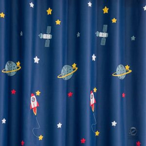 Rideau inspiré par l'univers et les planètes