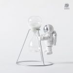 Objet décoratif astronaute avec sablier intégré