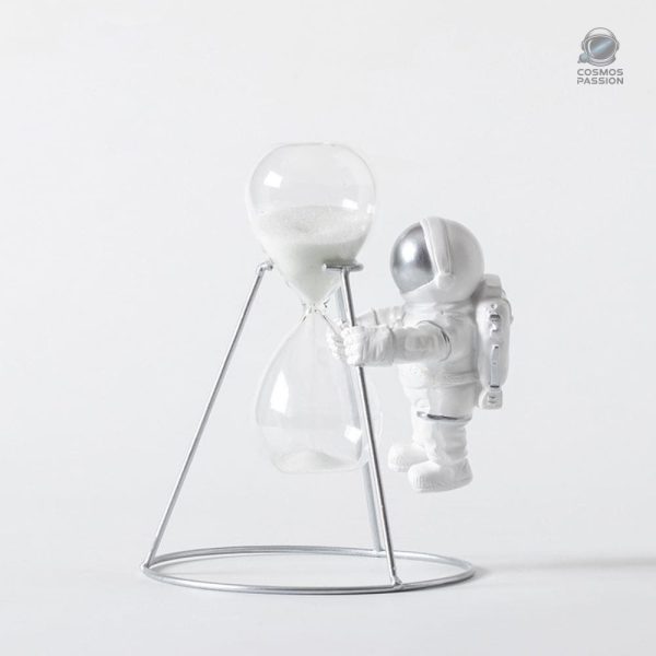 Objet décoratif astronaute avec sablier intégré