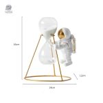 Sablier design astronaute pour une touche cosmique