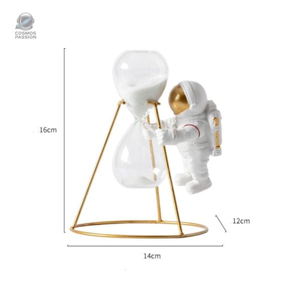 Sablier design astronaute pour une touche cosmique