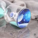 Accessoire de décoration astronaute avec sablier coloré