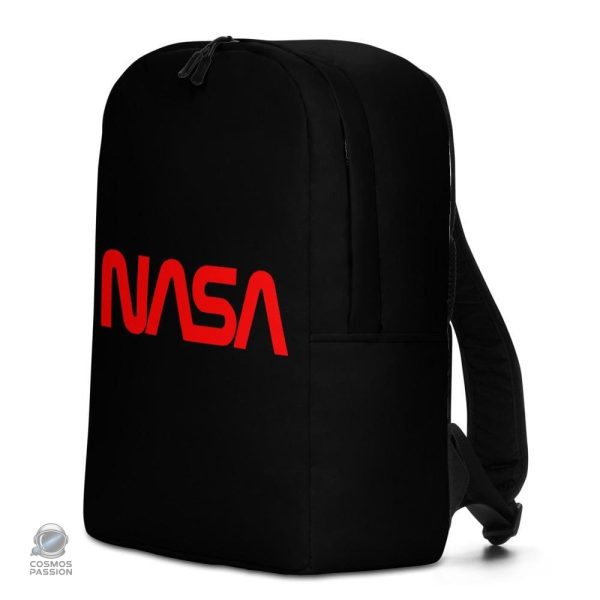 Sac à dos noir inspiré de la NASA, parfait pour l'astronomie
