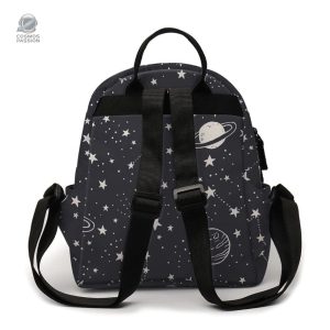 Sac à Dos Espace décoré d'astres et de galaxies colorées