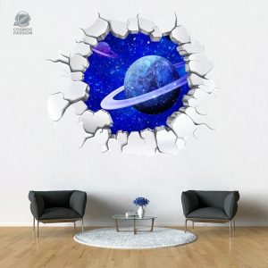Sticker Planète Espace pour chambre d'enfant